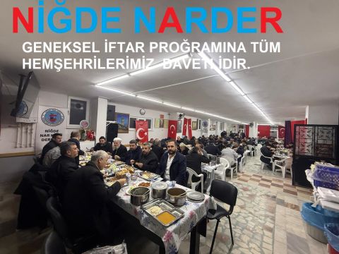 İFTAR PROĞRAMINA DAVETLİSİNİZ